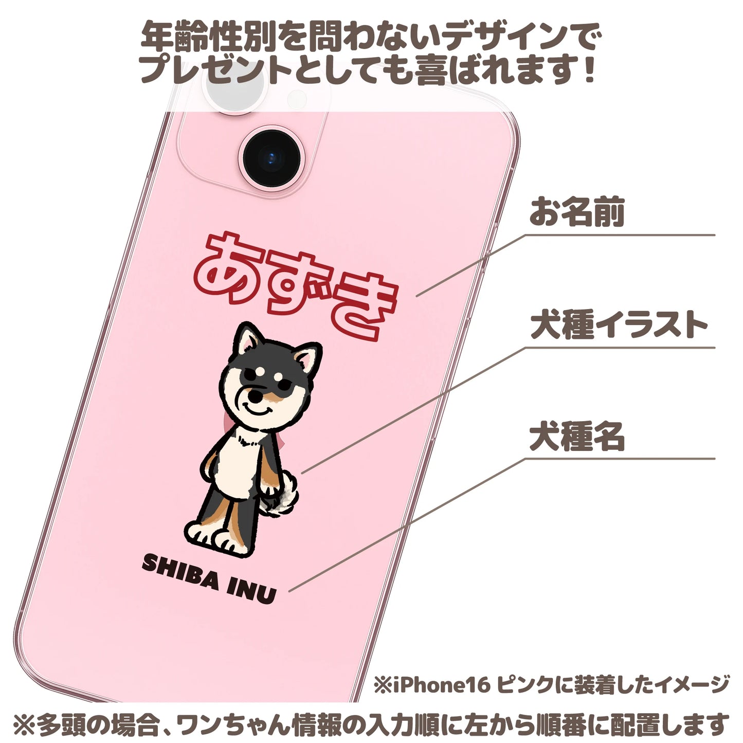 うちの子クリアスマホケース